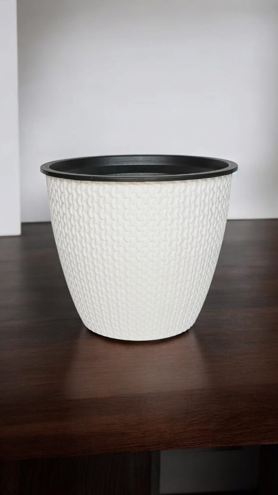 FLORA 5 WHITE Set of 3 pots