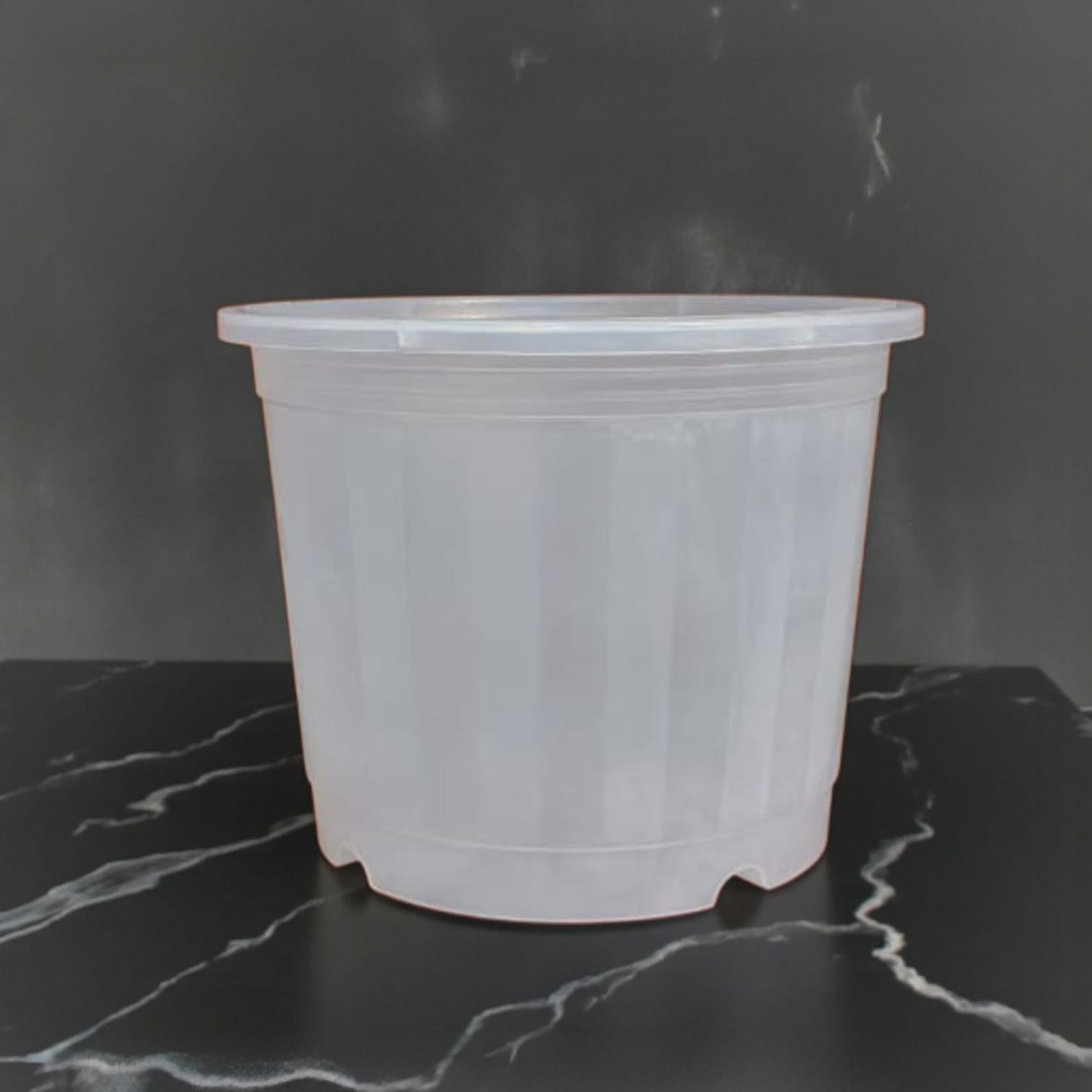 CLEAR POT 8X9"