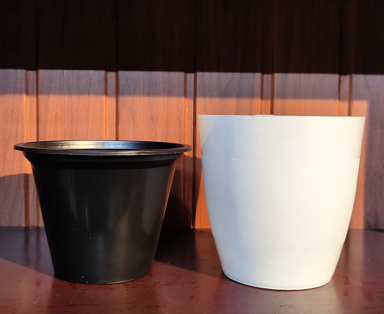 6 INCH INDOOR WHITE +INNER Set of 3 pots