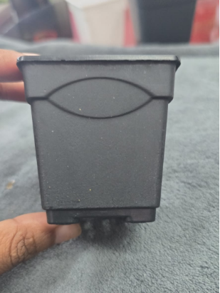 2.5 INCH SQUARE BLACK