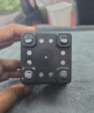 2.5 INCH SQUARE BLACK