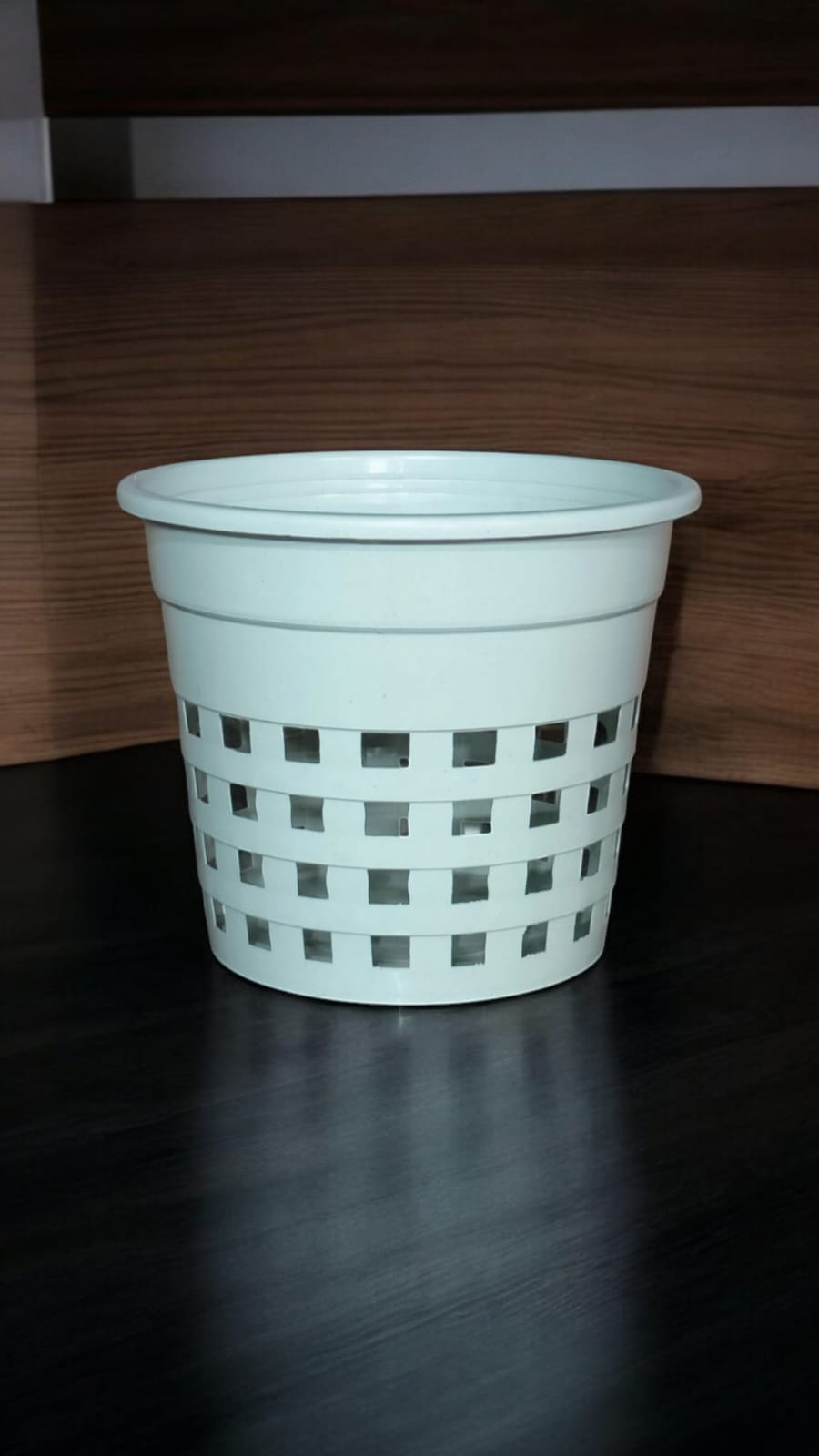 WHITE ORCHID POT 6 Inch Set of 3 pots
