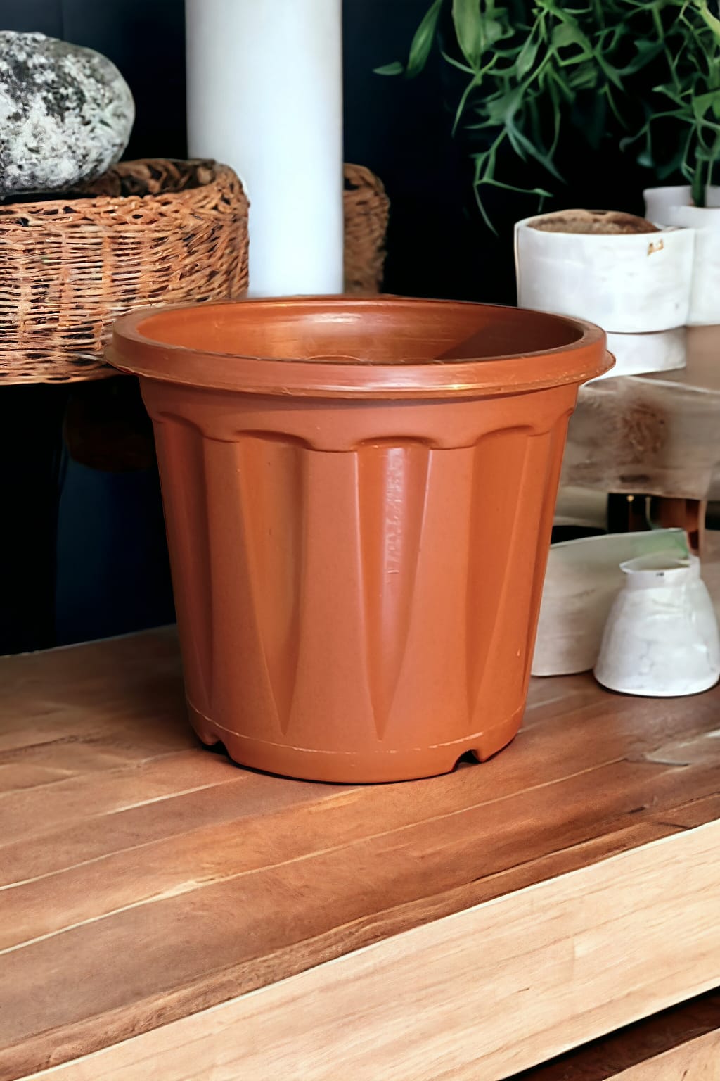KISSAN 8 TERRACOTTA/BROWN Set of 5 pots
