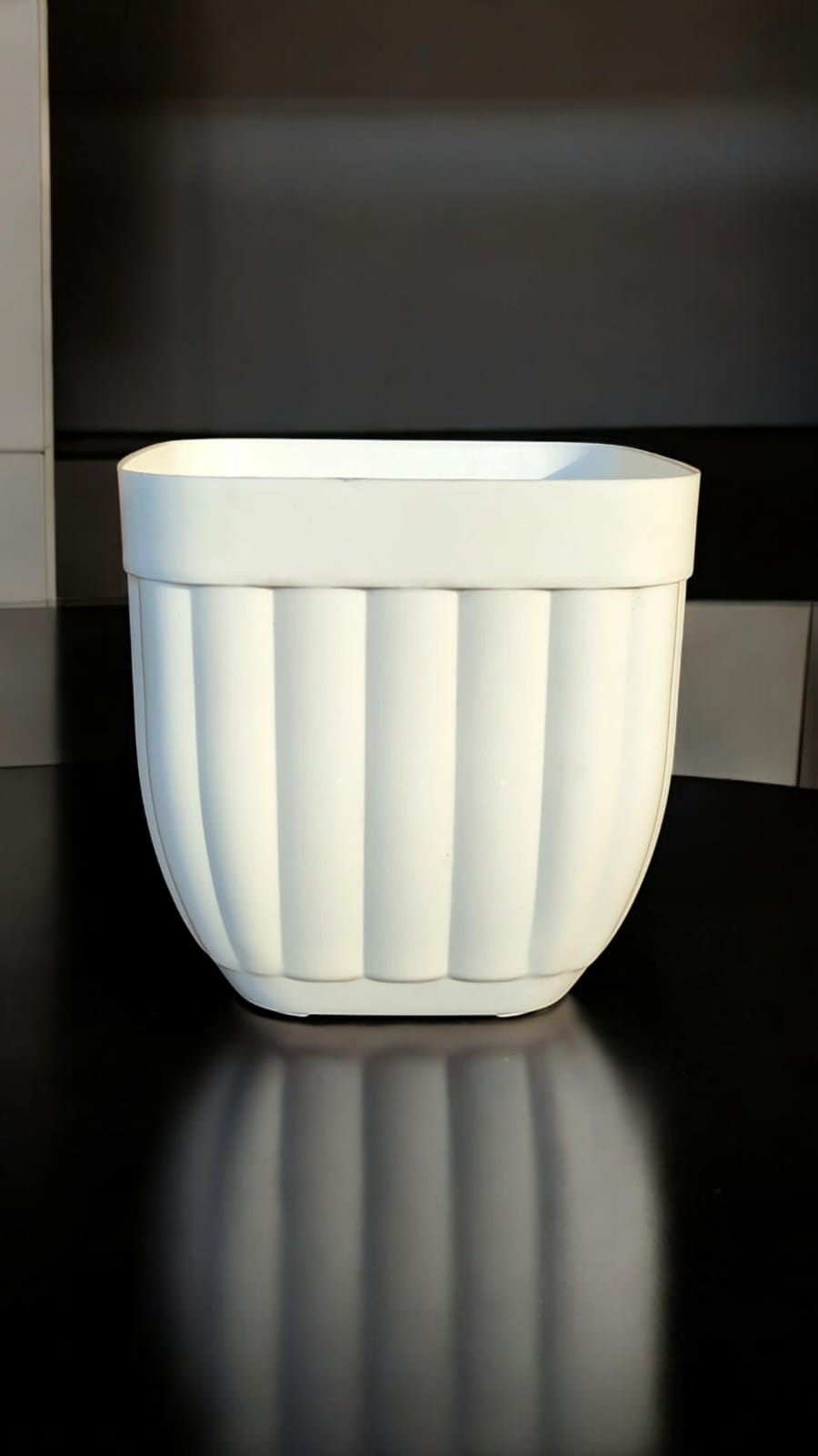 Set of 3 WHITE pots STAR