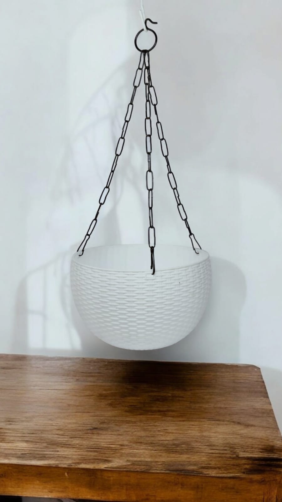 BASKET WHITE+CHAIN set of 5