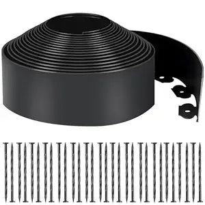 Plastic lawn edging 2 inch / garden boarder / grass boundary fence