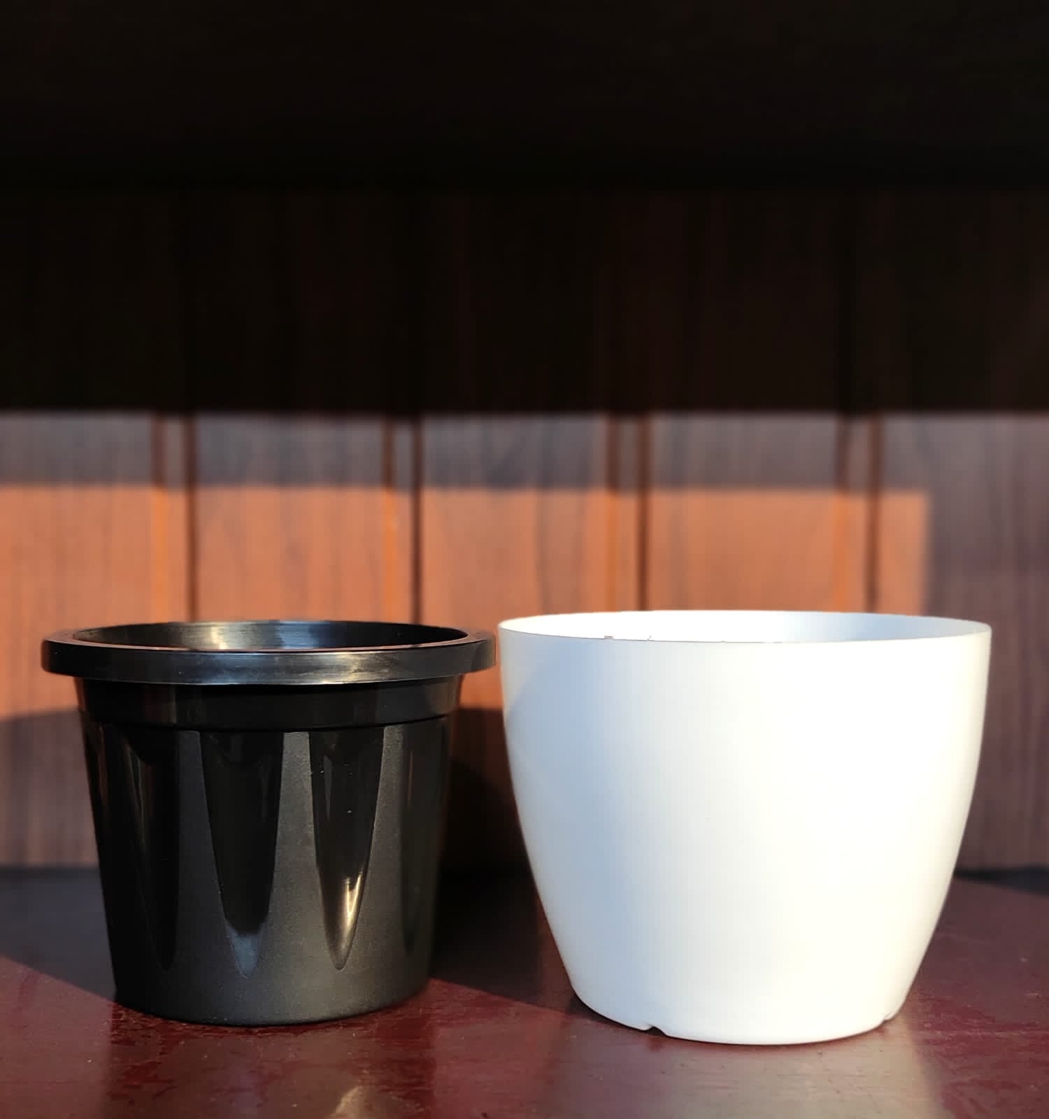 5 INCH INDOOR WHITE+INNER Set of 3 pots
