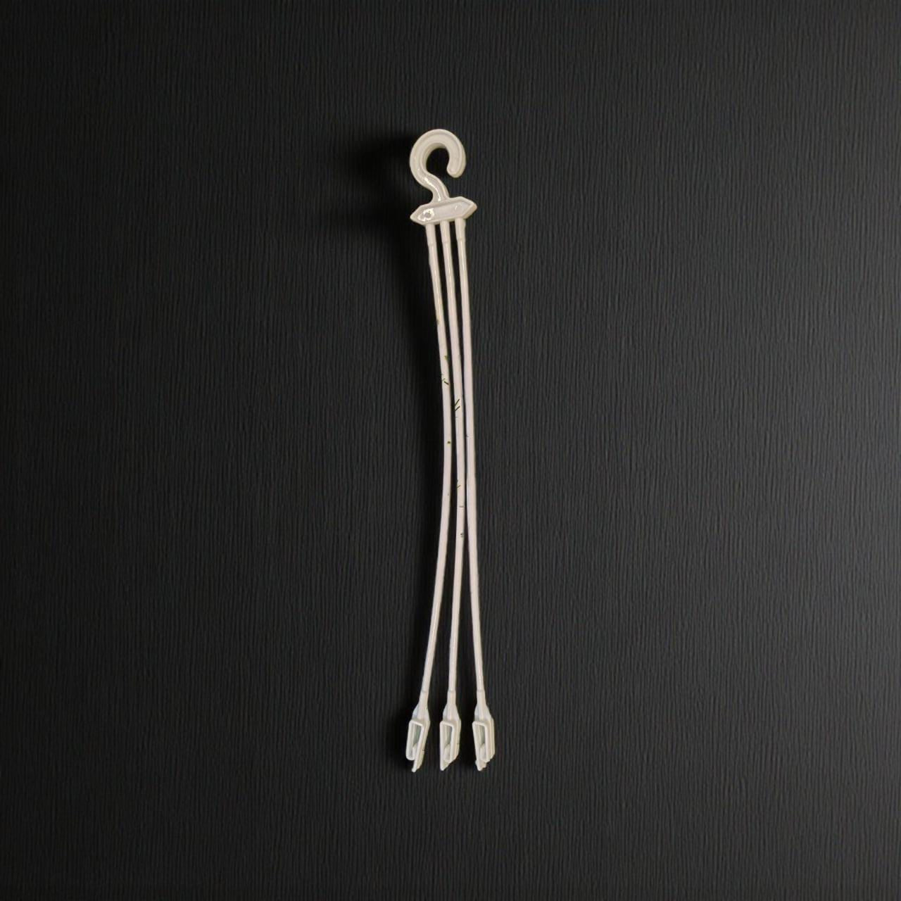 PLASTIC Pot HANGER WHITE set of 10