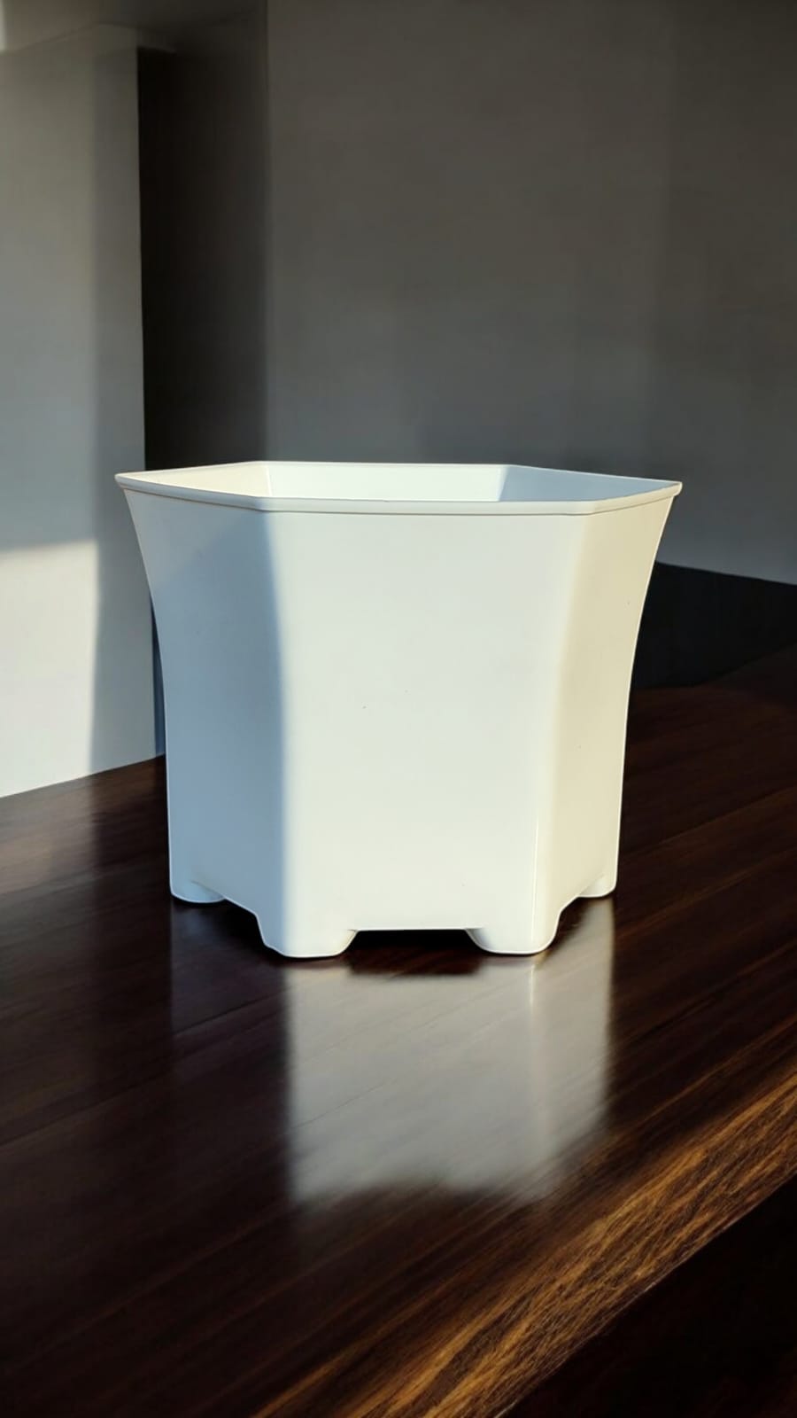 HEXAGON SMALL WHITE Set of 3 pots