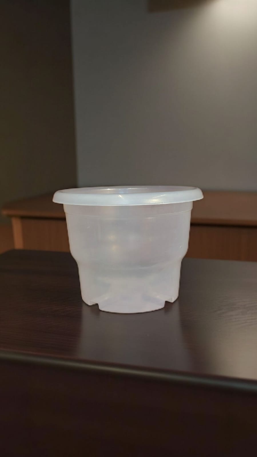 Set of 5 transparent clear pots STEP CLEAR