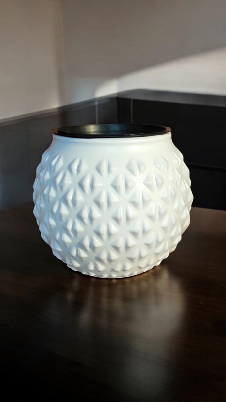 PINEAPPLE POT WHITE+INNER