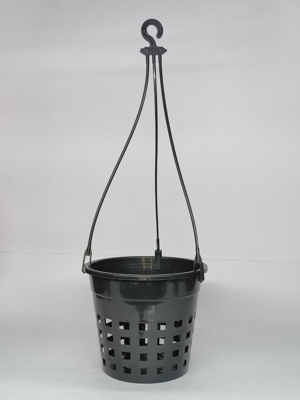 ORCHID 6 BLACK POT + HANGER set of 5
