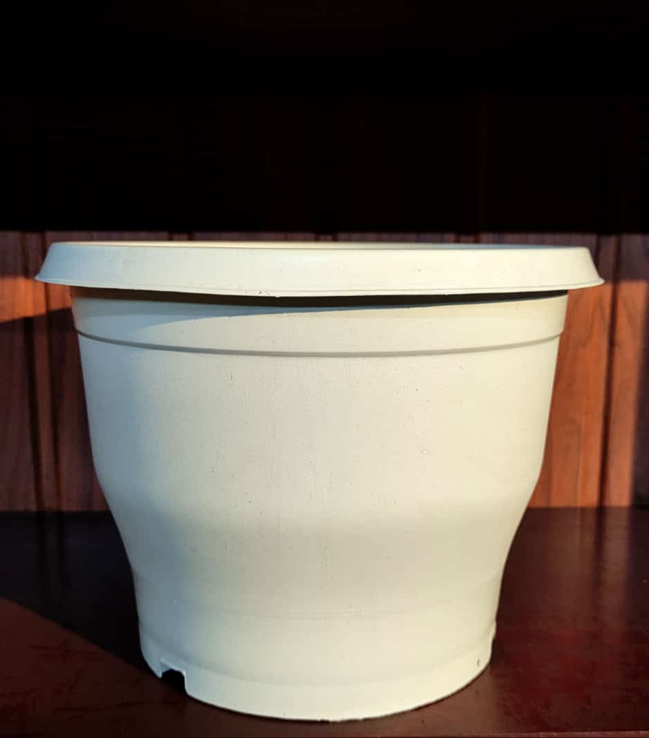 GARDEN POT OFF WHITE Set of 5 pots
