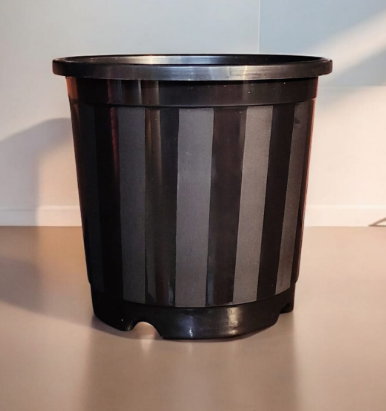 7 INCH LINE POT BLACK