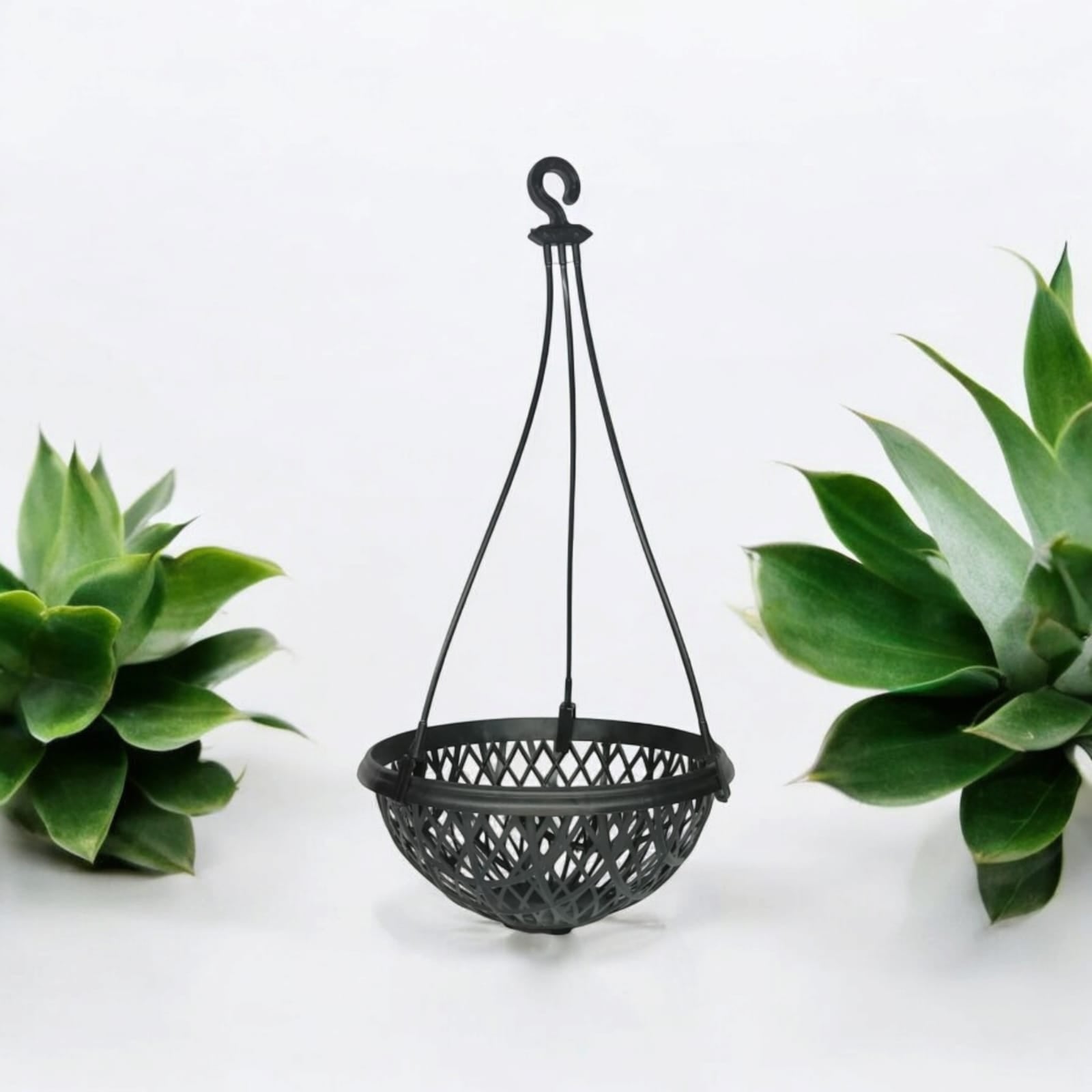 BLOSSOM HANGING POT BLACK set of 5