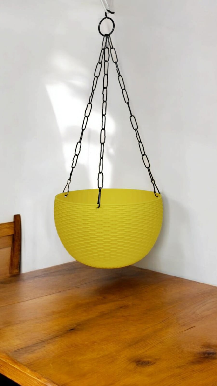 BASKET YELLOW+CHAIN set of 5