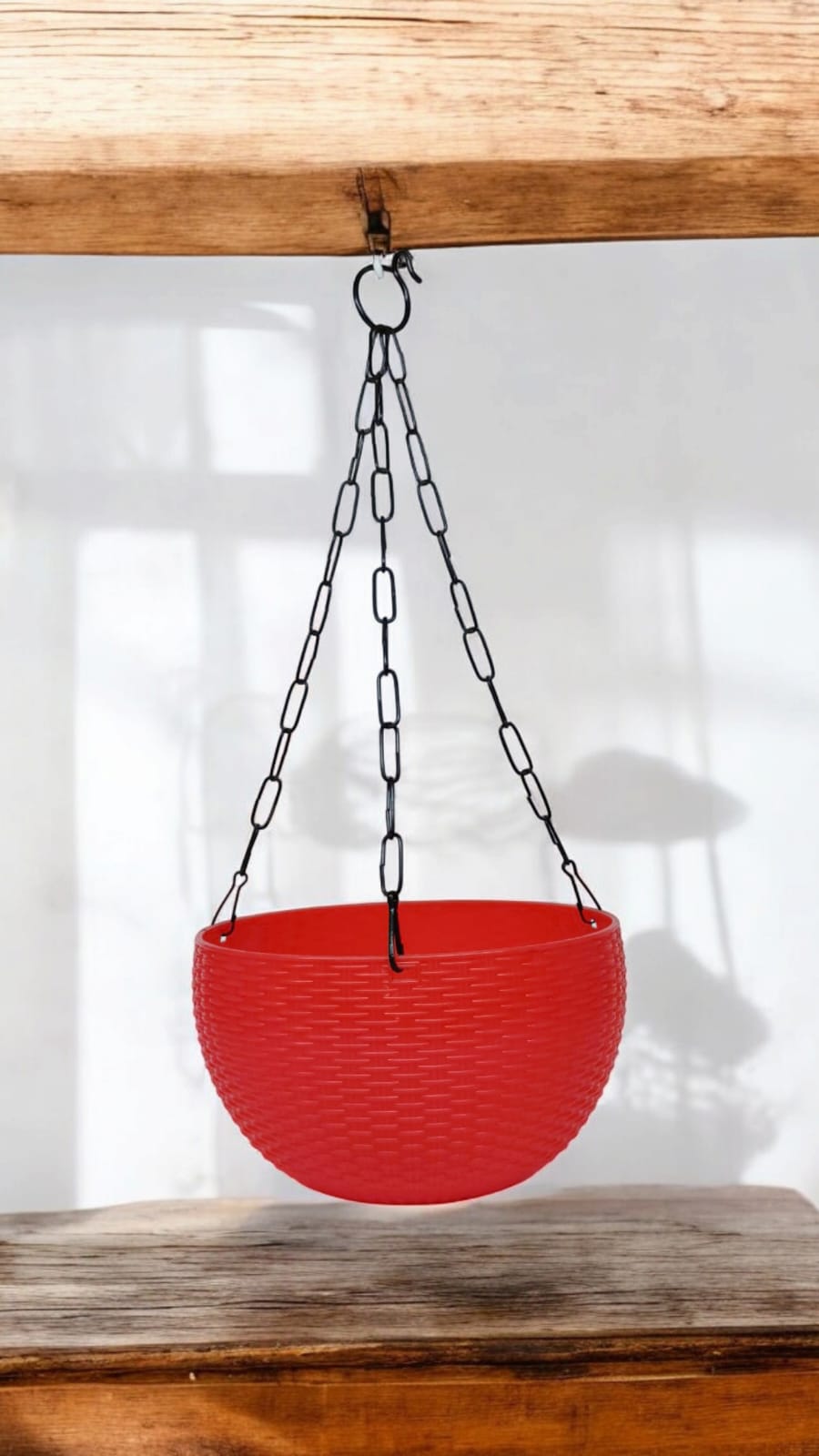 BASKET RED+CHAIN set of 5