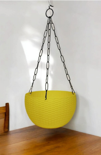 BASKET YELLOW+CHAIN