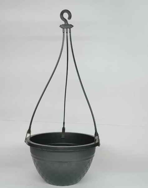 BLACK HANGING POT+HANGER