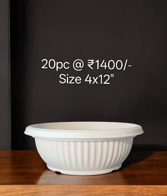 Bonsai Chroma White pot set