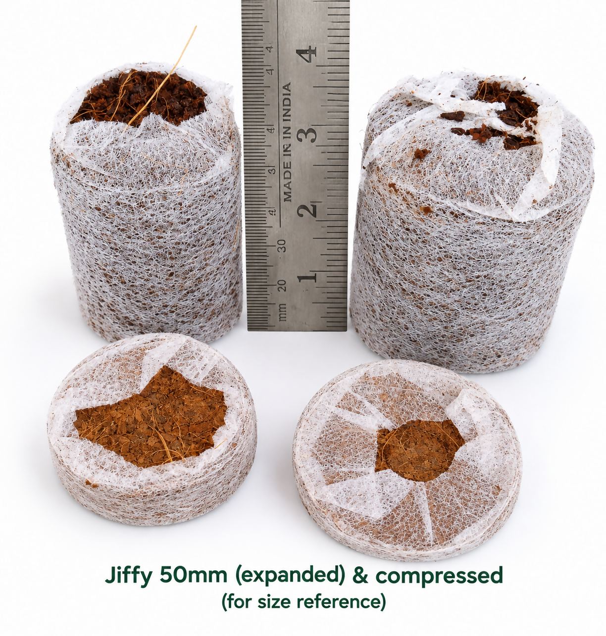 Jiffy bag- growing media- 50mm-10 pieces - The Lush Flora