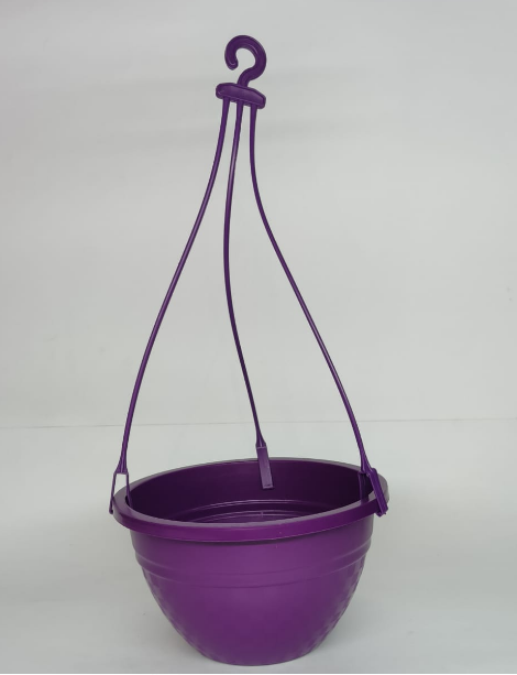 PURPLE HANGING POT+ HANGER