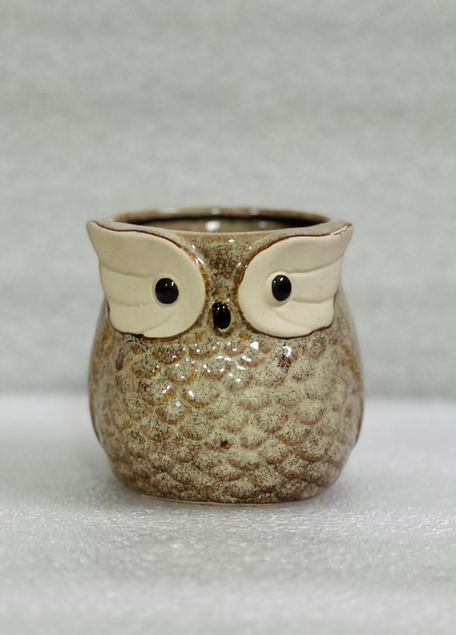 Owl planter / Ceramic pot