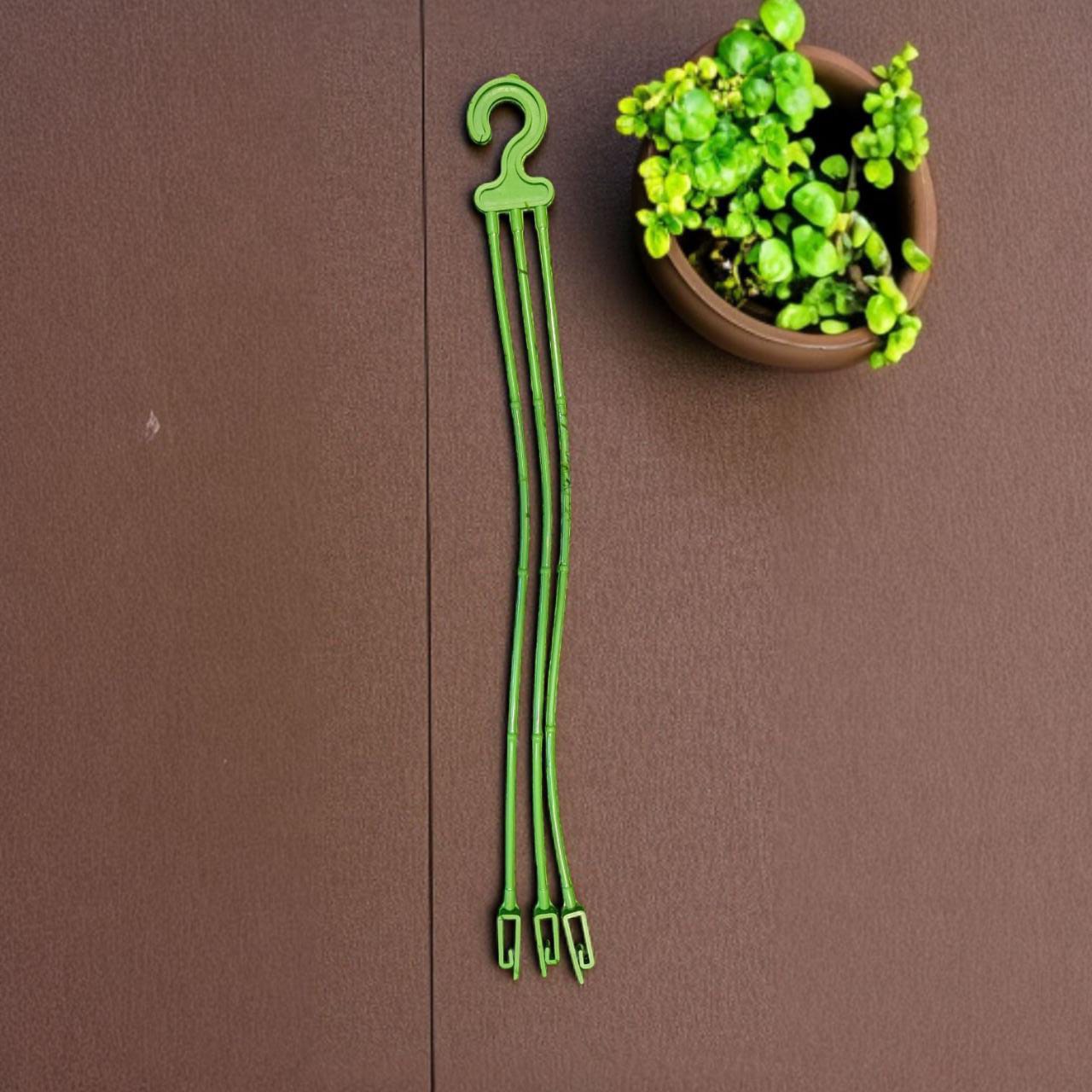 PLASTIC POT HANGER GREEN set of 10