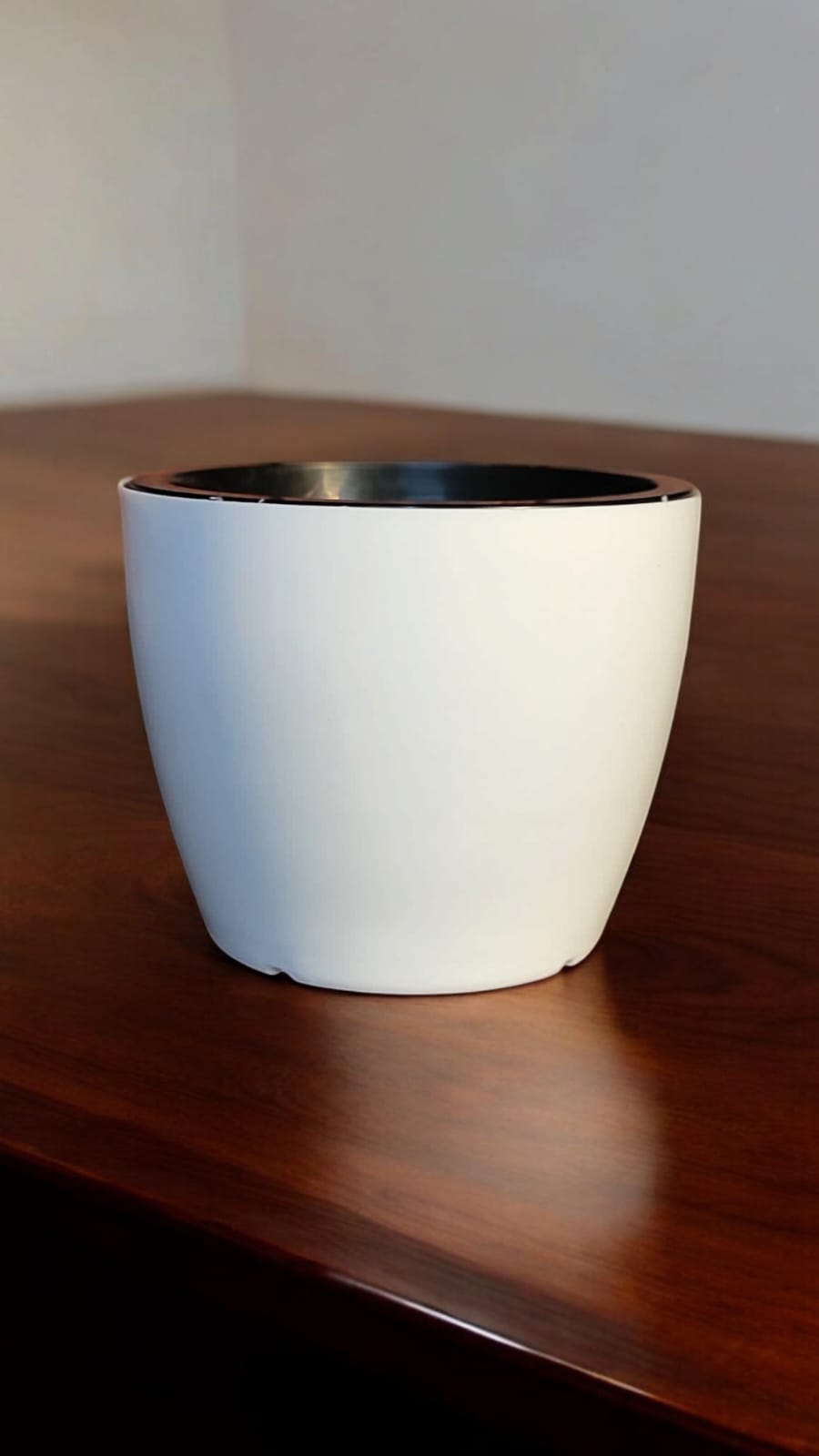 5 INCH INDOOR WHITE+INNER Set of 3 pots