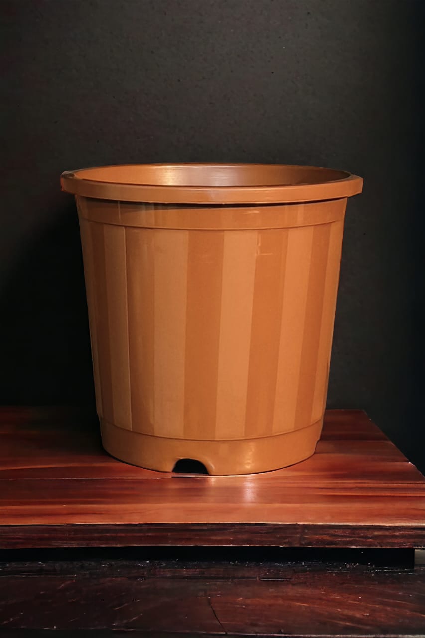 LINE 7 BROWN Set of 10 pots