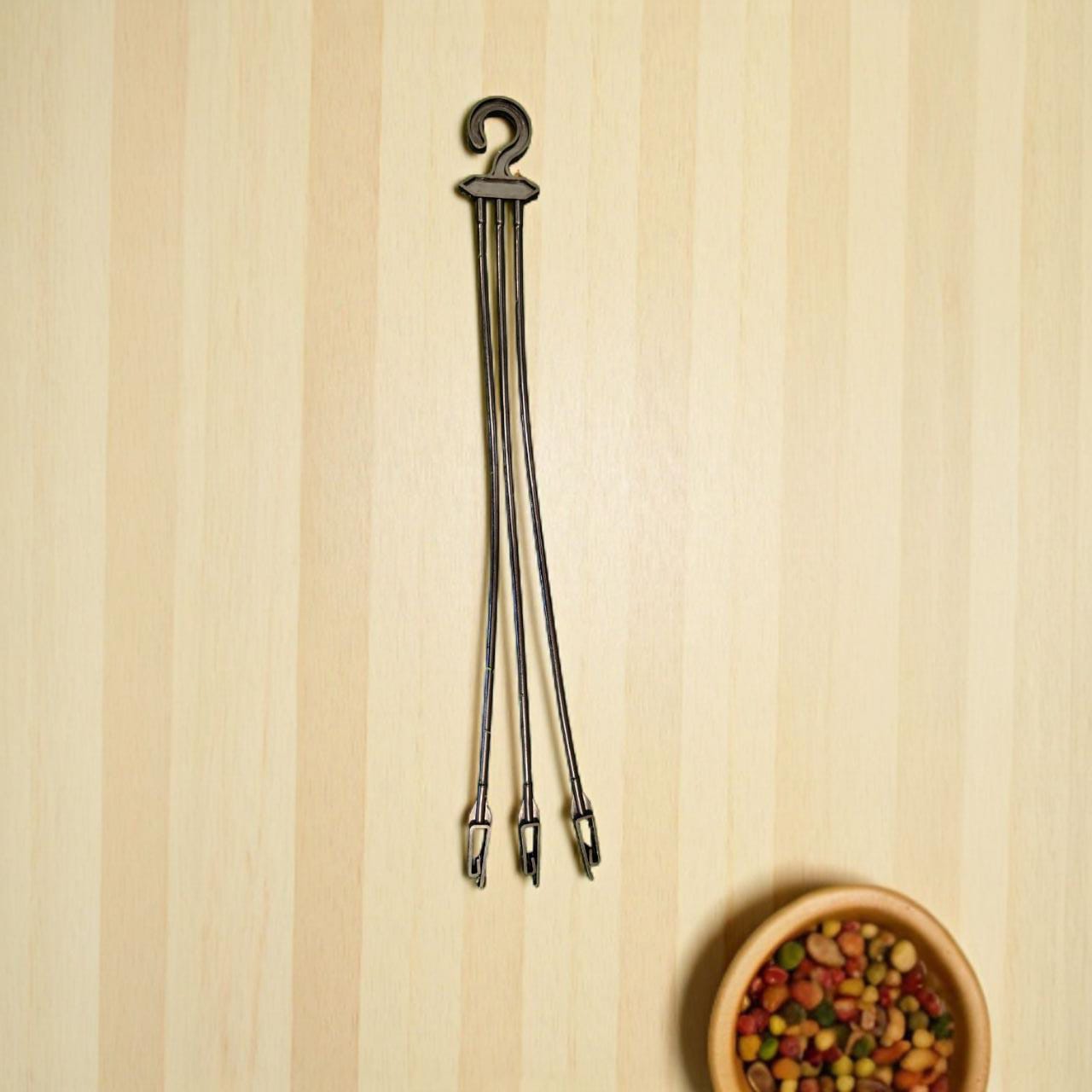 PLASTIC POT HANGER BLACK set of 10