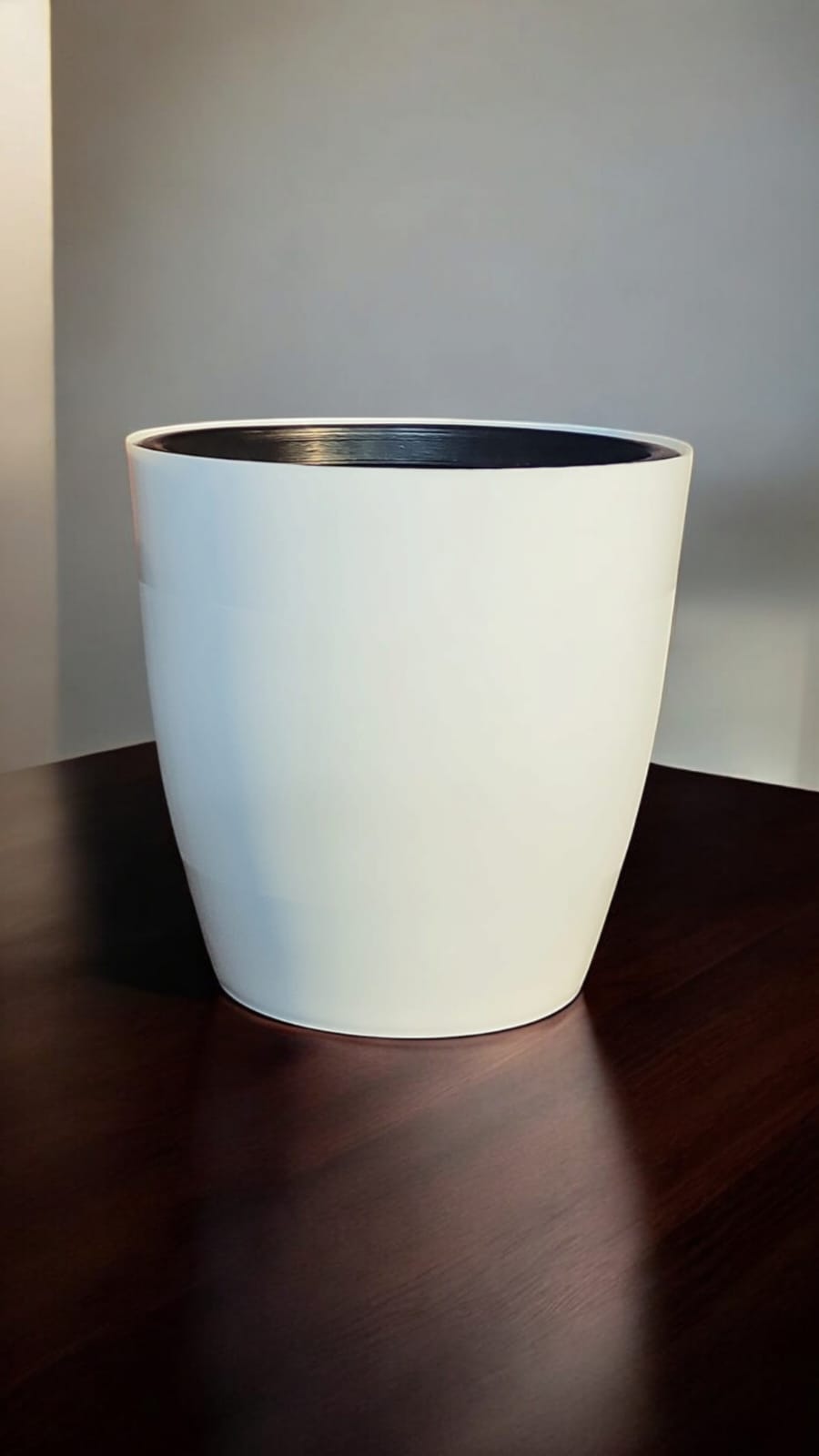 6 INCH INDOOR WHITE +INNER Set of 3 pots