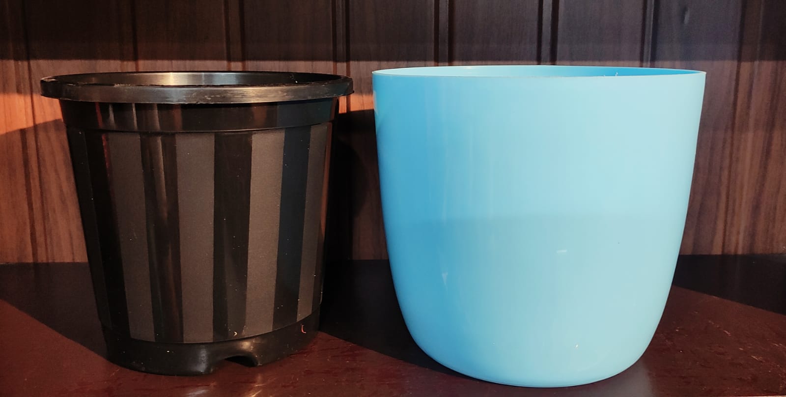 MINI SELF WATERING POT Blue +INNER POT