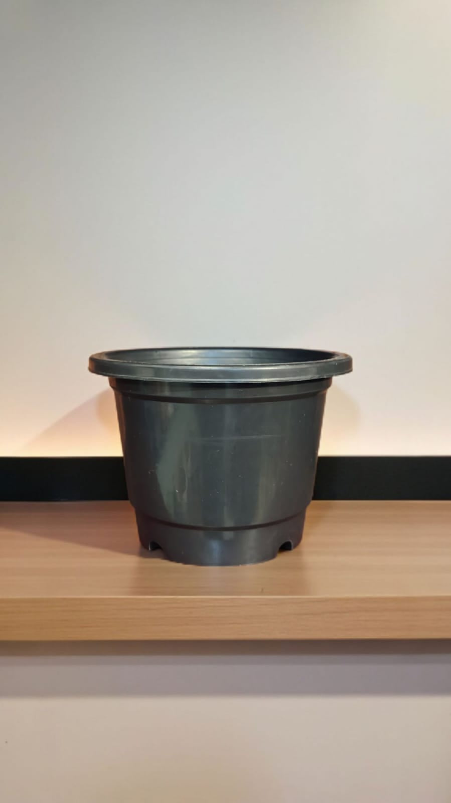 Set of 10 BLACK  pots SHINE